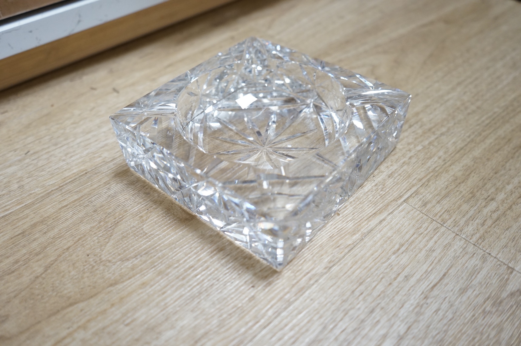 A quantity of deep cut crystal glassware